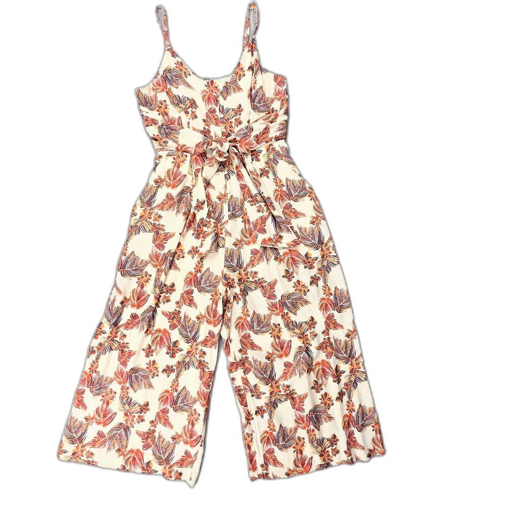 Free People Hot Tropics Women's Romper Jumpsuiy XS Boho Festival Capri Wide Leg